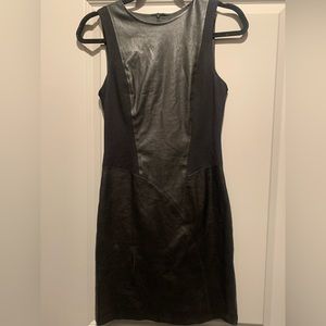 Theory leather mini dress